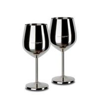 Weingläser Echtwerk Edelstahl, Je 500ml - Edelstahlfarben, Basics, Metall (9,3/4,5/21cm) - Echtwerk