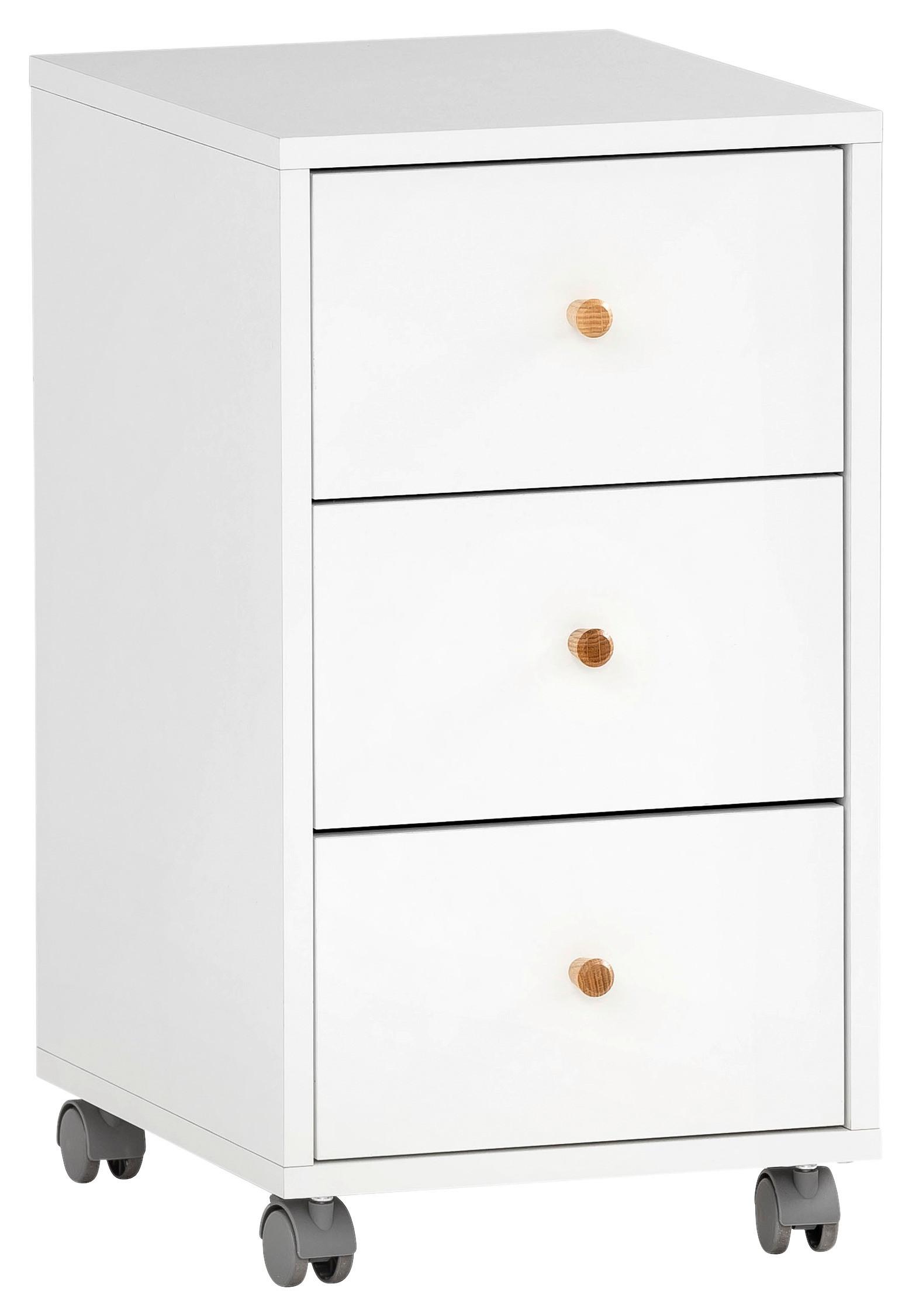 Rollcontainer Weiß B: 32,6 cm