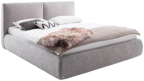 Polsterbett Atesio 180x200cm Hellgrau - Hellgrau, MODERN, Textil (180/200cm) - Livetastic