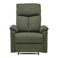 Relaxačné kreslo LEWIS, zelená - čierna/zelená, Modern, kov/drevo (81/108/94cm) - Mömax