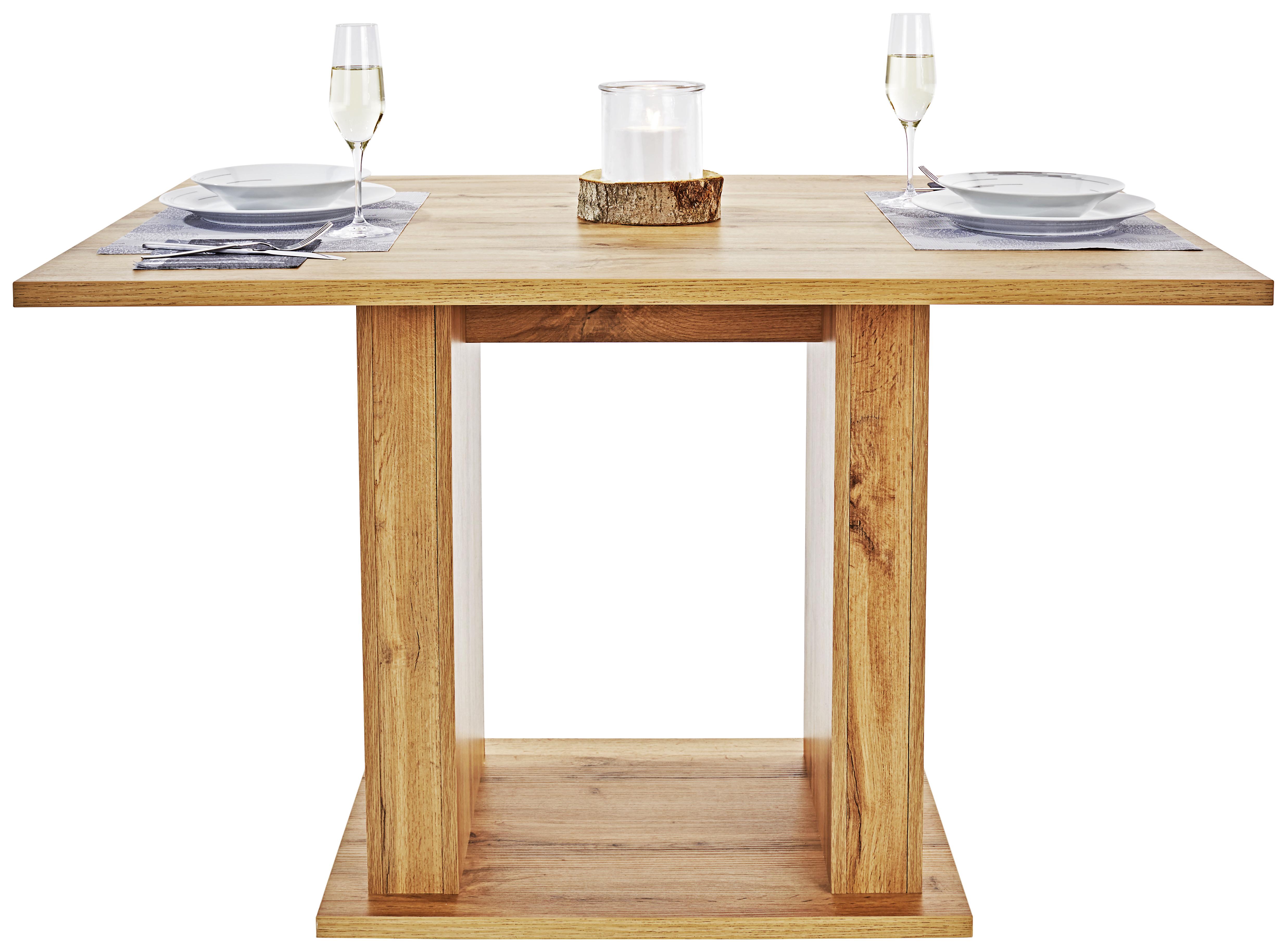 Jídelní Stůl Patrik 120 - barvy dubu, Moderní, kompozitní dřevo (120/74/80cm)
