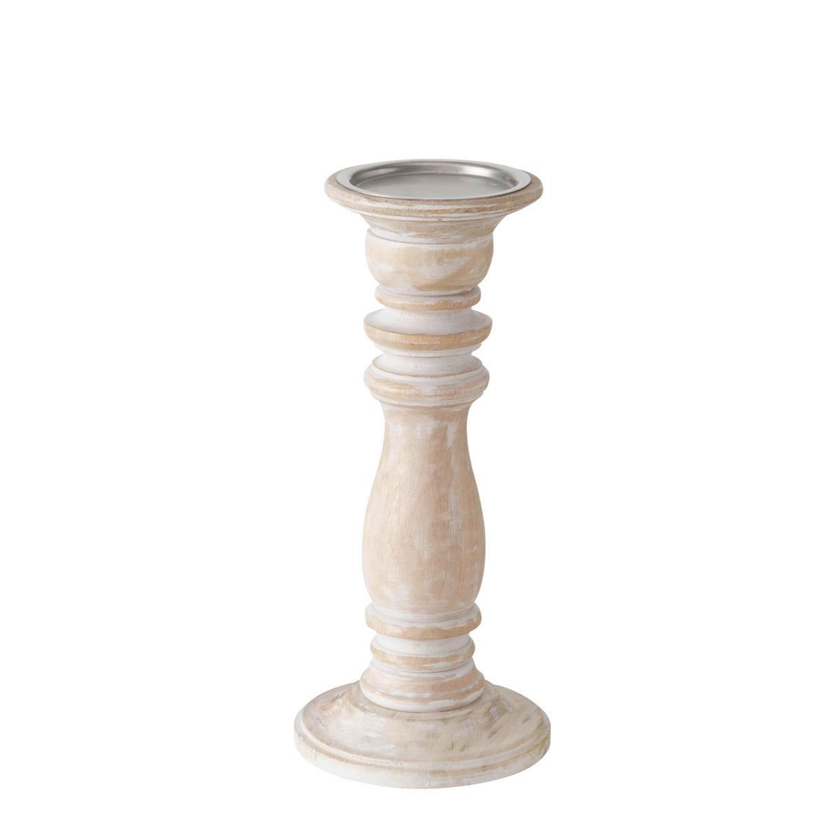 Kerzenhalter Neley Paz - Naturfarben, Basics, Holz (12/12/28cm)