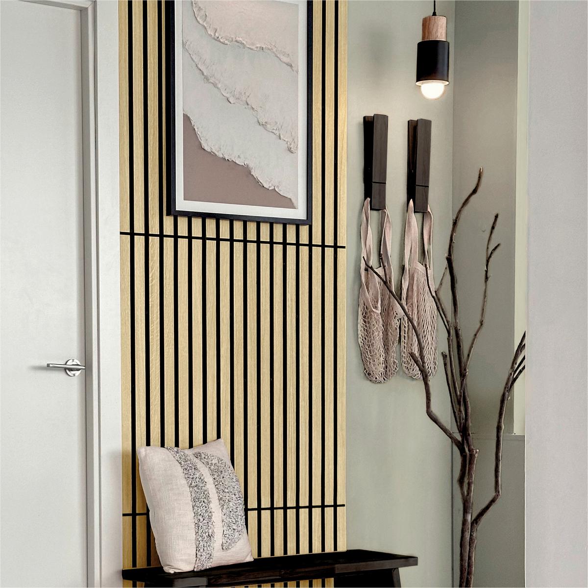 Akustikpaneel Compact Eiche Hell - Hellbraun/Eichefarben, Basics, Holz/Holzwerkstoff (30.5/244/1.03cm) - Novel