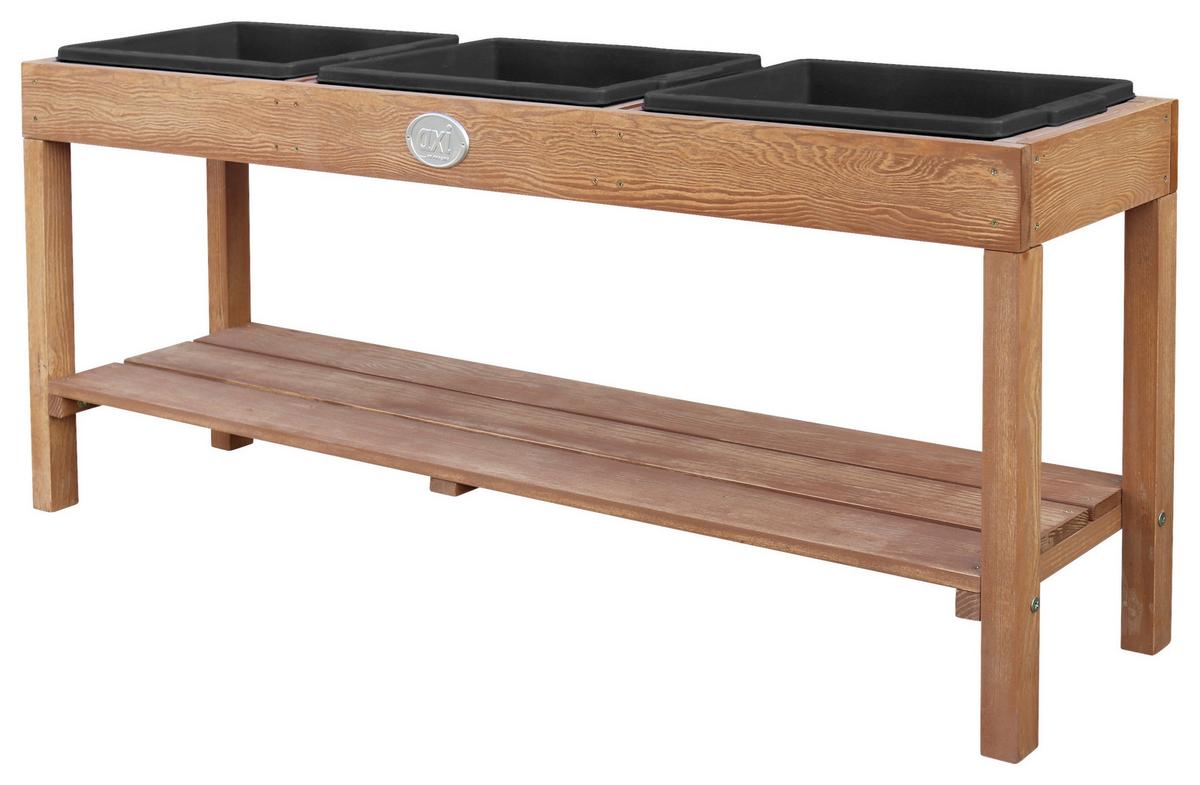Sand- Und Wassertisch A060.080.03 - Blau/Schwarz, KONVENTIONELL, Holz/Kunststoff (124/50/27cm) - Ambia Garden