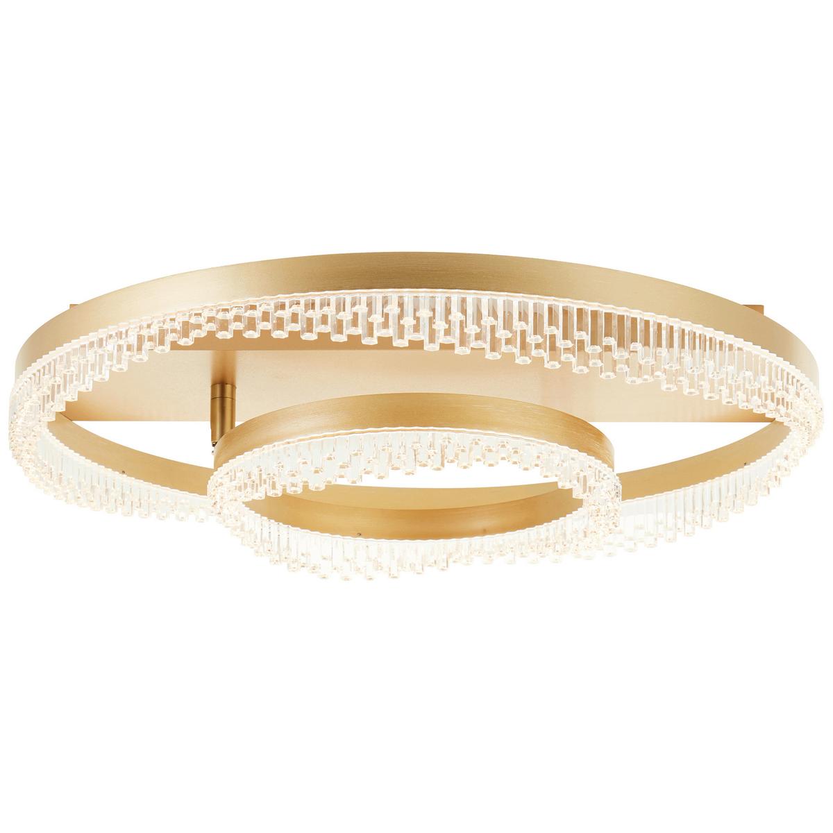 Led-deckenleuchte 3-Fach-Dimmbar - Goldfarben, Design, Kunststoff/Metall (61/13cm) - Brilliant