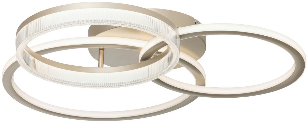 LED-Deckenleuchte, 4000k Cihan - Champagner, Basics, Kunststoff/Metall (70/65/12cm) - Luca Bessoni