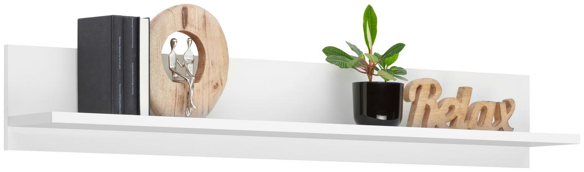 Wandregal Avanti Weiß B: 150 cm - Weiß, MODERN, Holzwerkstoff (150/22/20cm) - Hom`in