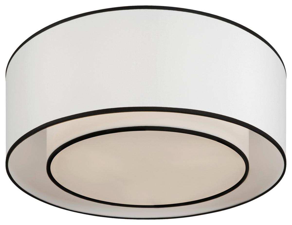 Deckenleuchte Bergamo - Weiß, Basics, Textil/Metall (52/18/52cm) - MAYTONI