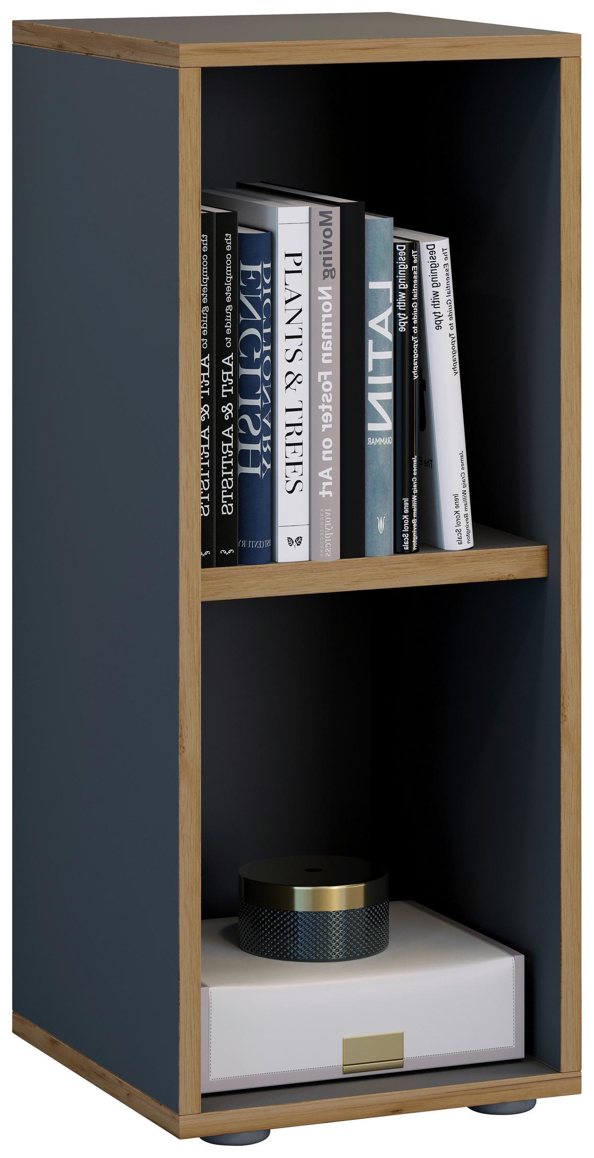 Regal Salia Anthrazit, Honigeiche B: 30 cm - Honigeiche/Anthrazit, Design, Holzwerkstoff (30/74/33cm) - MID.YOU