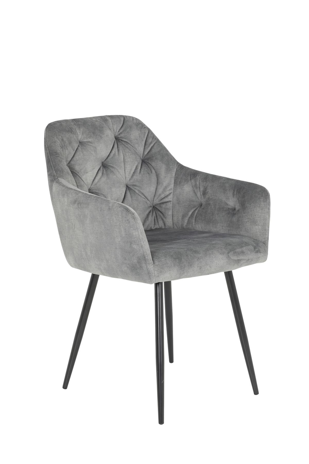 Tischgruppe Jennifer G - Weiß Hochglanz/Schwarz, MODERN, Holzwerkstoff/Textil (140/76/80cm) - MID.YOU