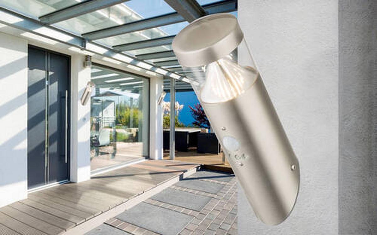 Led-außenleuchte 34206s - Klar, Basics, Kunststoff/Metall (8/24cm) - Globo