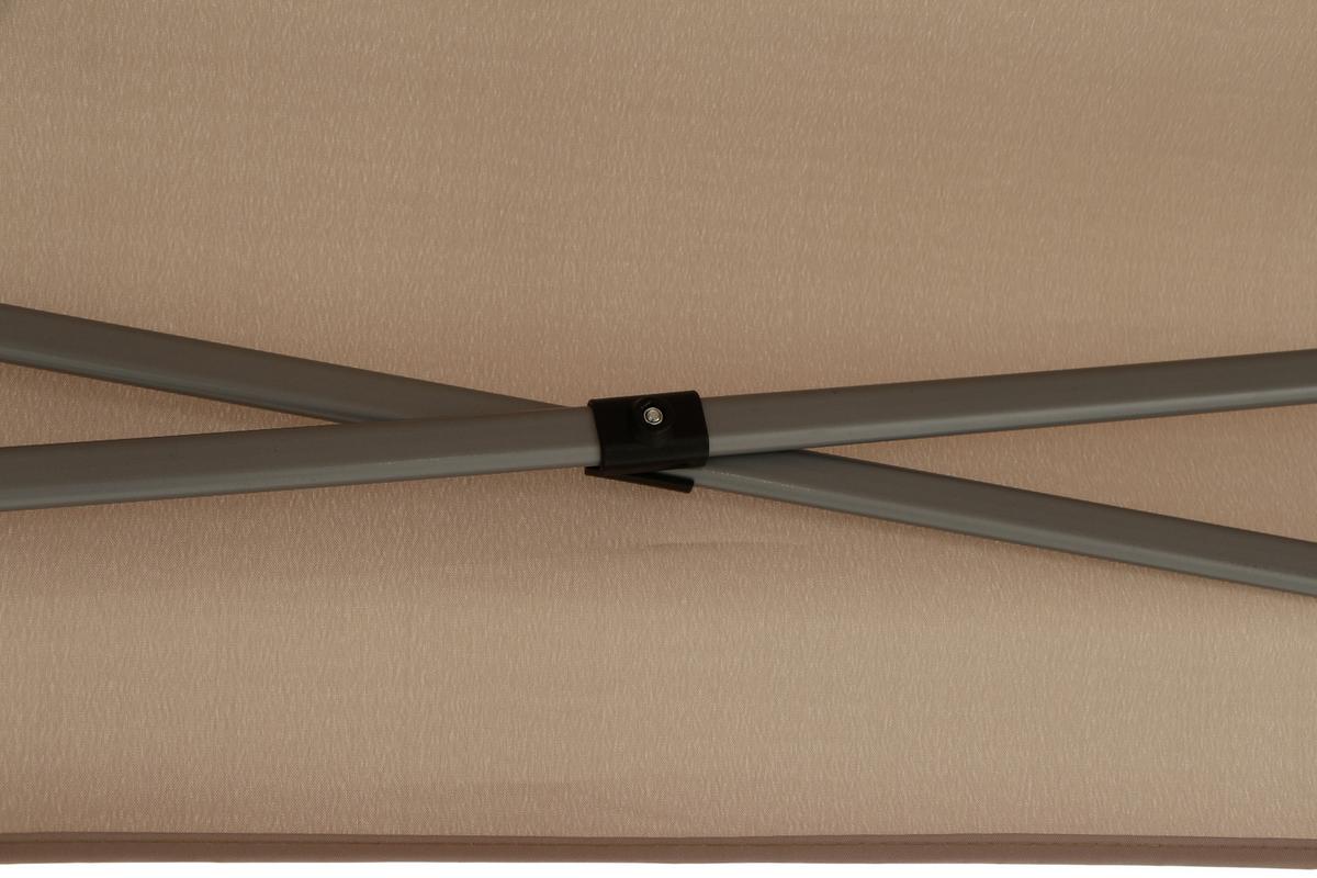 Pavillon L30551 450x300 Cm Seitenteilen + Uv-Beständig - Taupe, KONVENTIONELL, Textil/Metall (450/330/300cm) - Siena Garden