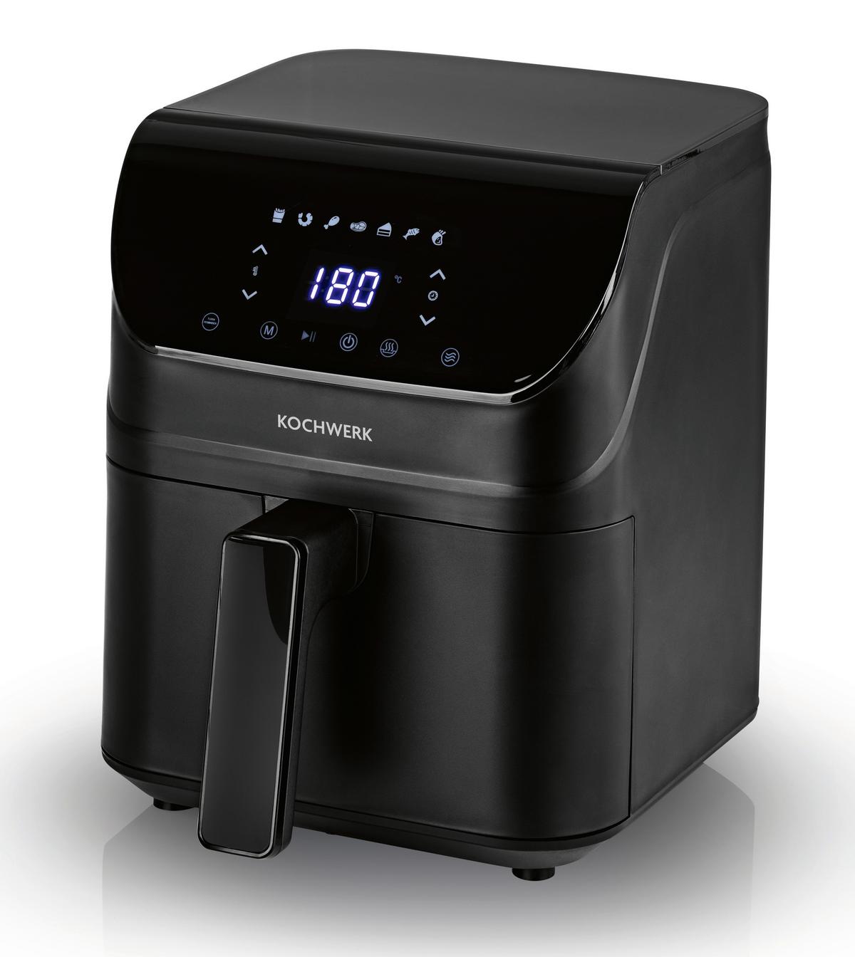 Heißluftfritteuse Rachs Kochwerk - Schwarz, Basics, Kunststoff/Metall (34/25/29,8cm)