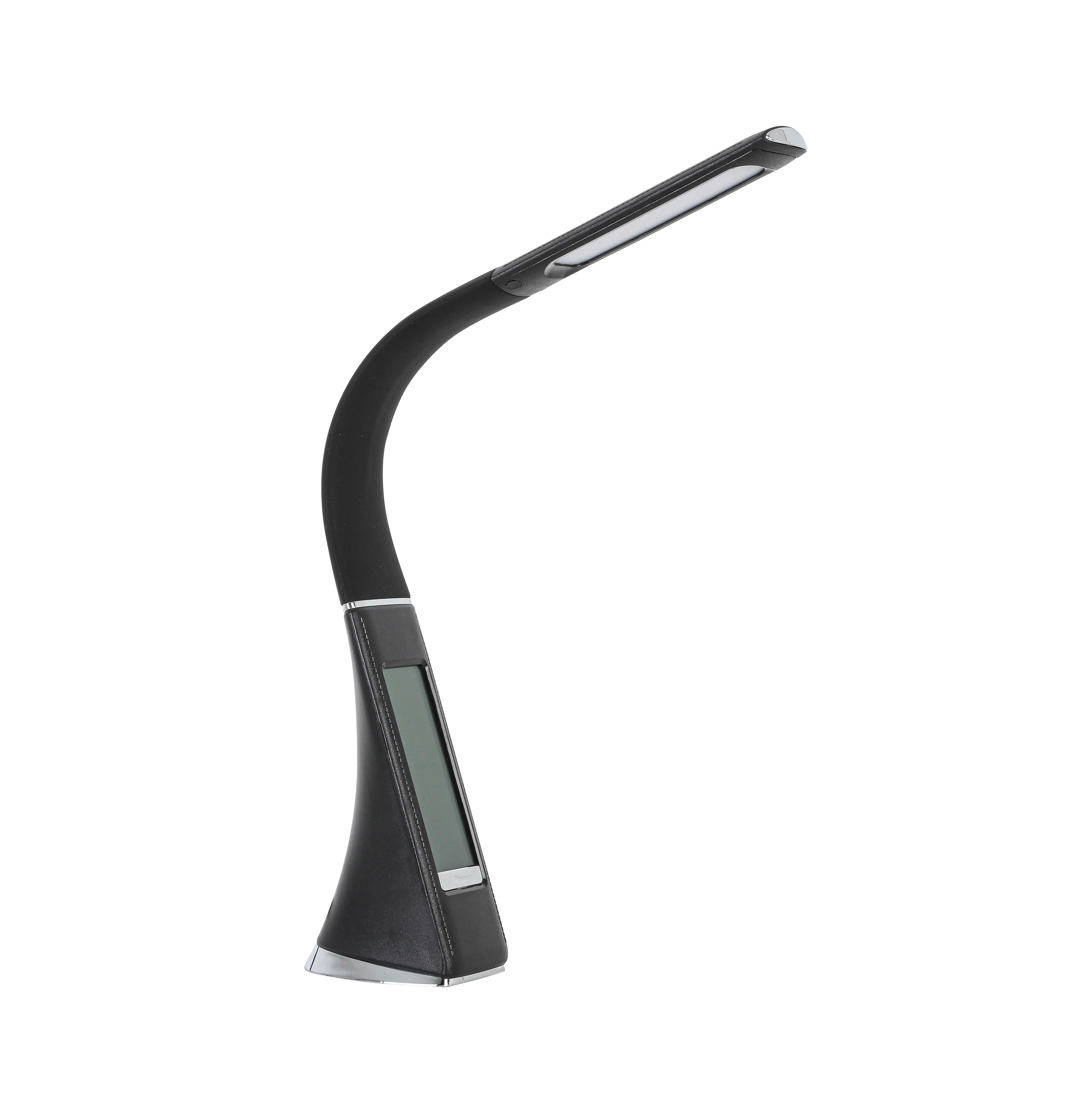 LED LAMPA NA PSACÍ STŮL FREDDY1 - černá/barvy chromu, Moderní, kov/plast (9,5/6,5/max 50cm) - Mömax