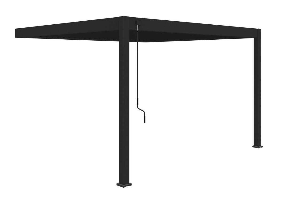 Pavillon Deluxe 400x360cm Wetterfest, Gartenpavillon - Anthrazit, Basics, Metall (400/255/360cm) - WEIDE