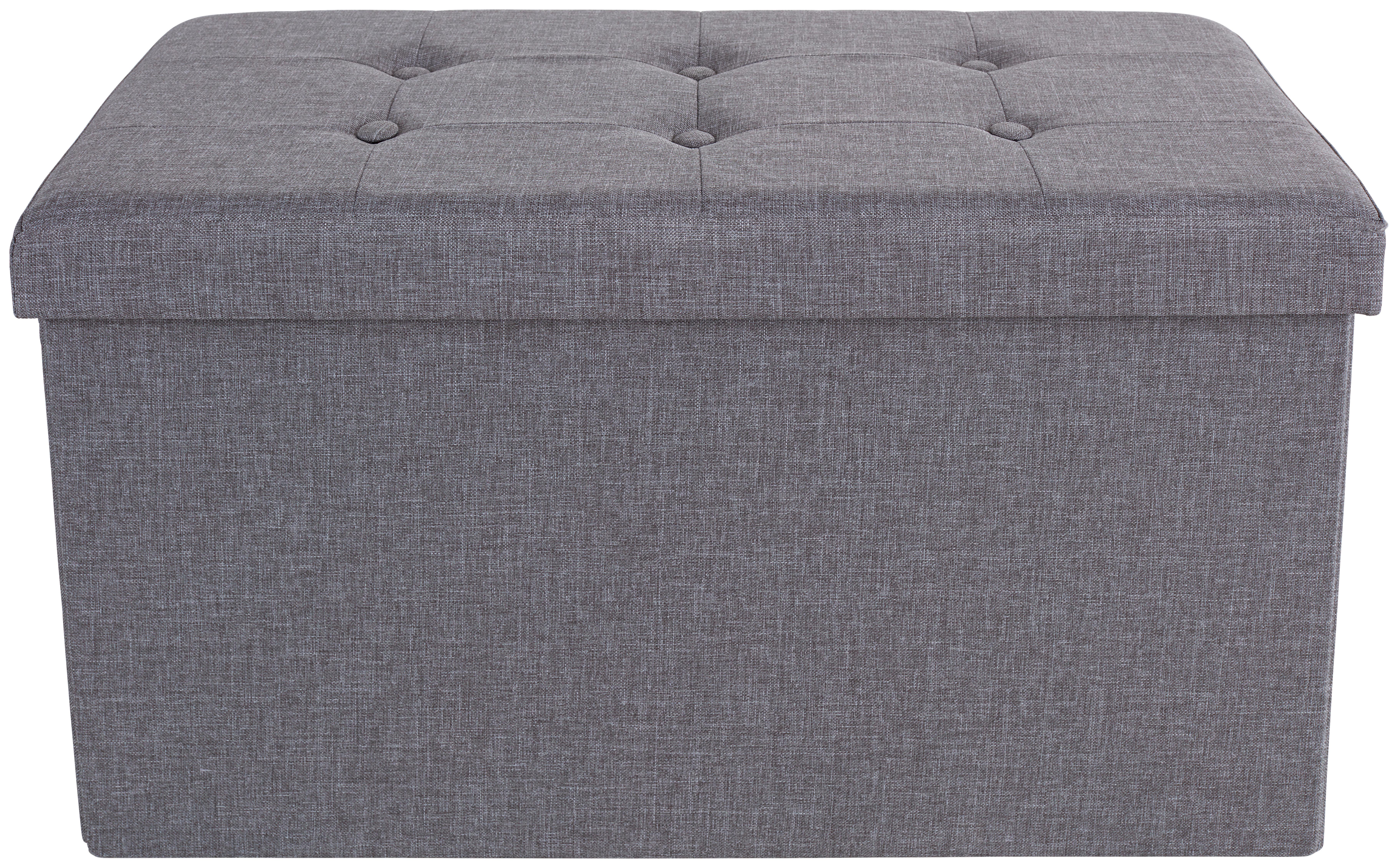 ÚLOŽNÝ BOX NA SEDENIE FRANZ 2 - sivá, Modern, drevo/textil (70/38/38cm) - Based