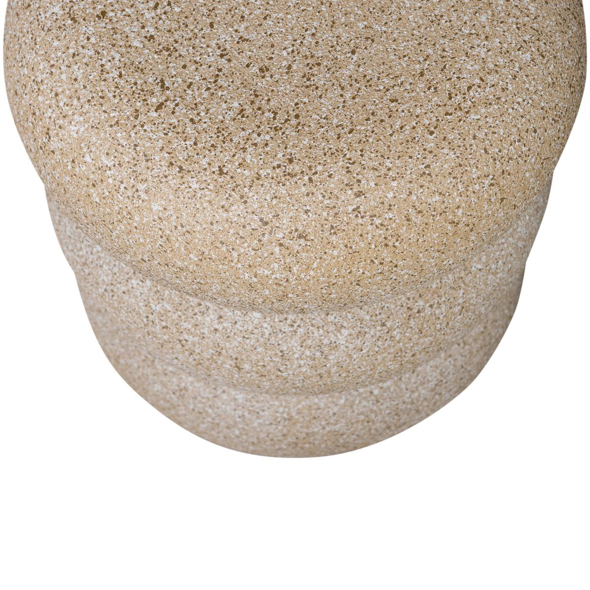 Beistelltisch Laurel Beige B: 40 cm - Beige, Design, Metall (40/40/50cm) - Livetastic