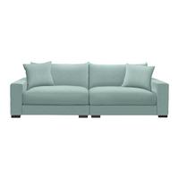 Mega pohovka PEDRO 1200, šalvějově zelený manšestr - šalvějově zelená, Moderní, kov/dřevo (261/83/124cm) - Mömax