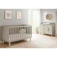 Babyzimmer Tami - Eichefarben/Beige, Basics, Holzwerkstoff - Pinolino