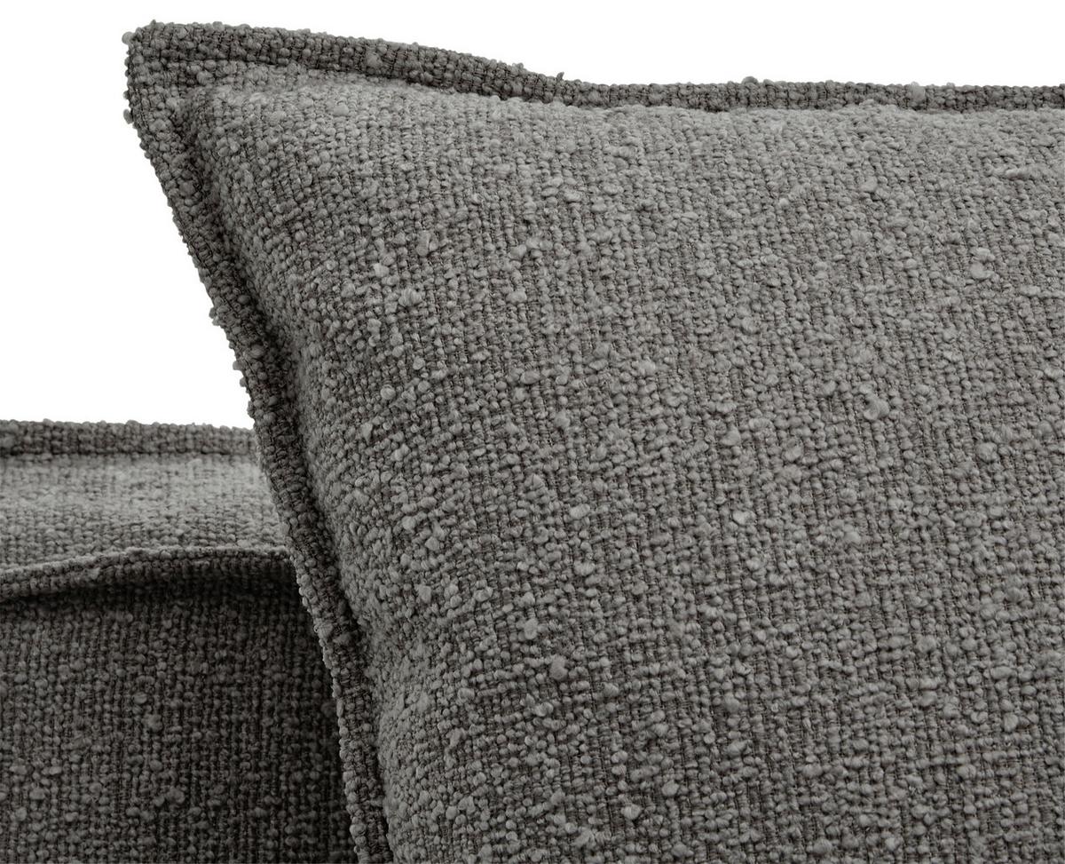 Sessel Aurora - Schwarz/Grau, Trend, Textil (129/92/105cm) - Livetastic