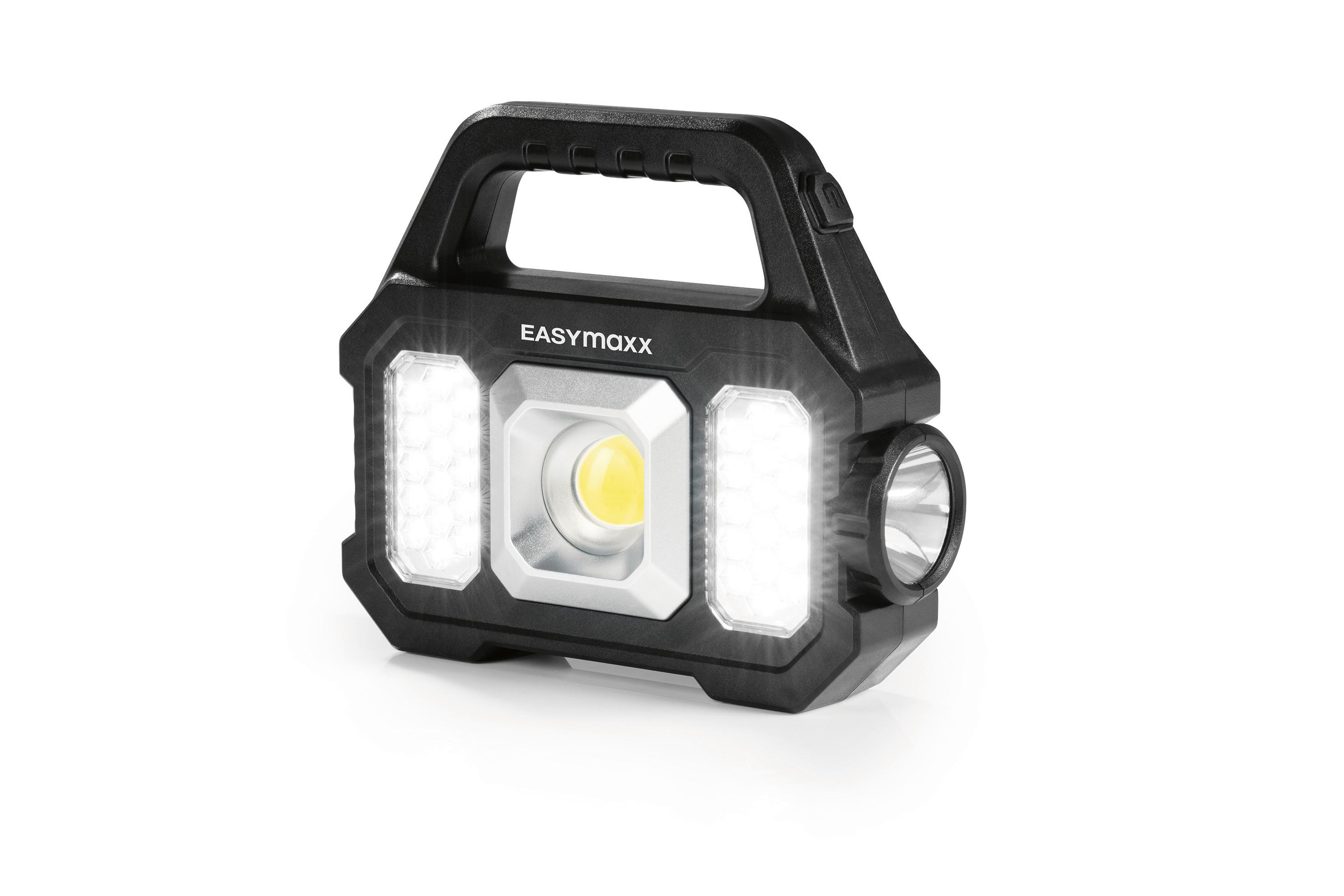 Arbeitsleuchte Easymaxx Solar-Arbeitsleuchte - Schwarz, Basics, Kunststoff (17/15/5cm)