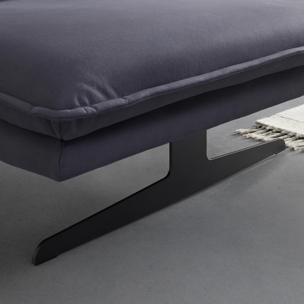 Sedacia súprava LARISSA modrá - čierna/sivá, Modern, kov/textil (290/82/160cm) - Bessagi Home