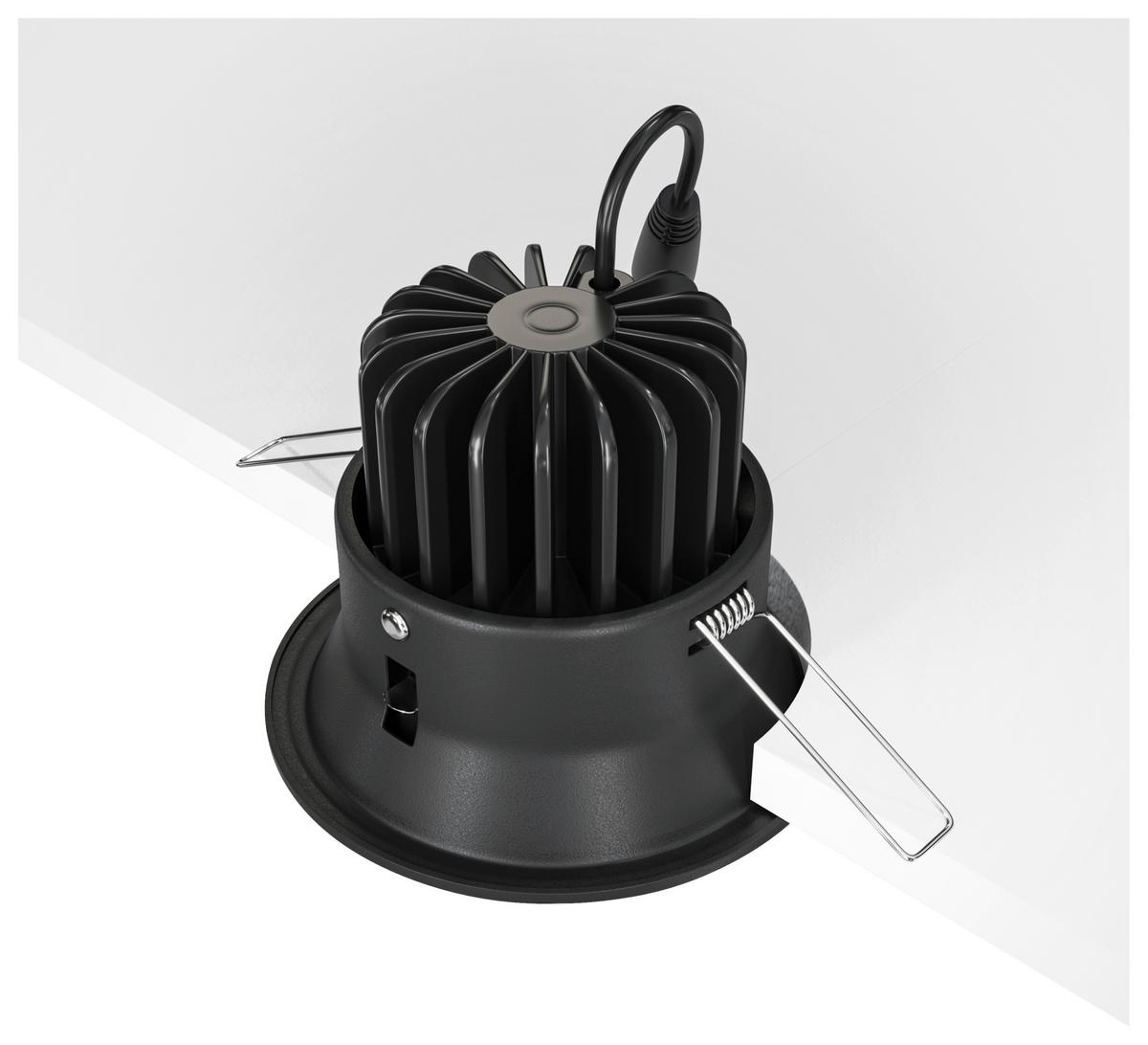 Strahler Yin - Schwarz, Basics, Metall (9,8/7,5/9,8cm) - MAYTONI