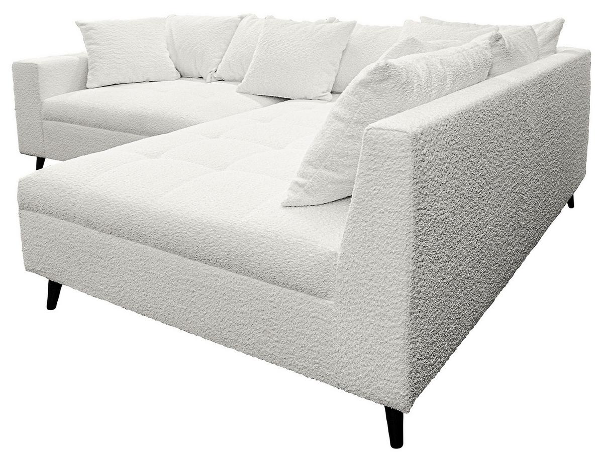 Ecksofa Pruno, Hellgrau S: 247x174 Cm - Hellgrau/Schwarz, Design, Textil (247/174cm) - MID.YOU