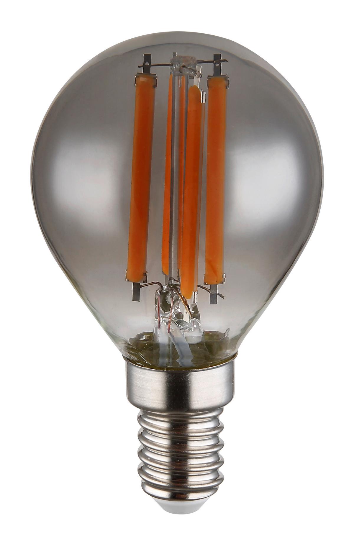LED žárovka 6 Watt, E14 ILLU - bílá/barvy stříbra, kov/plast (4,5/7,8cm) - Globo
