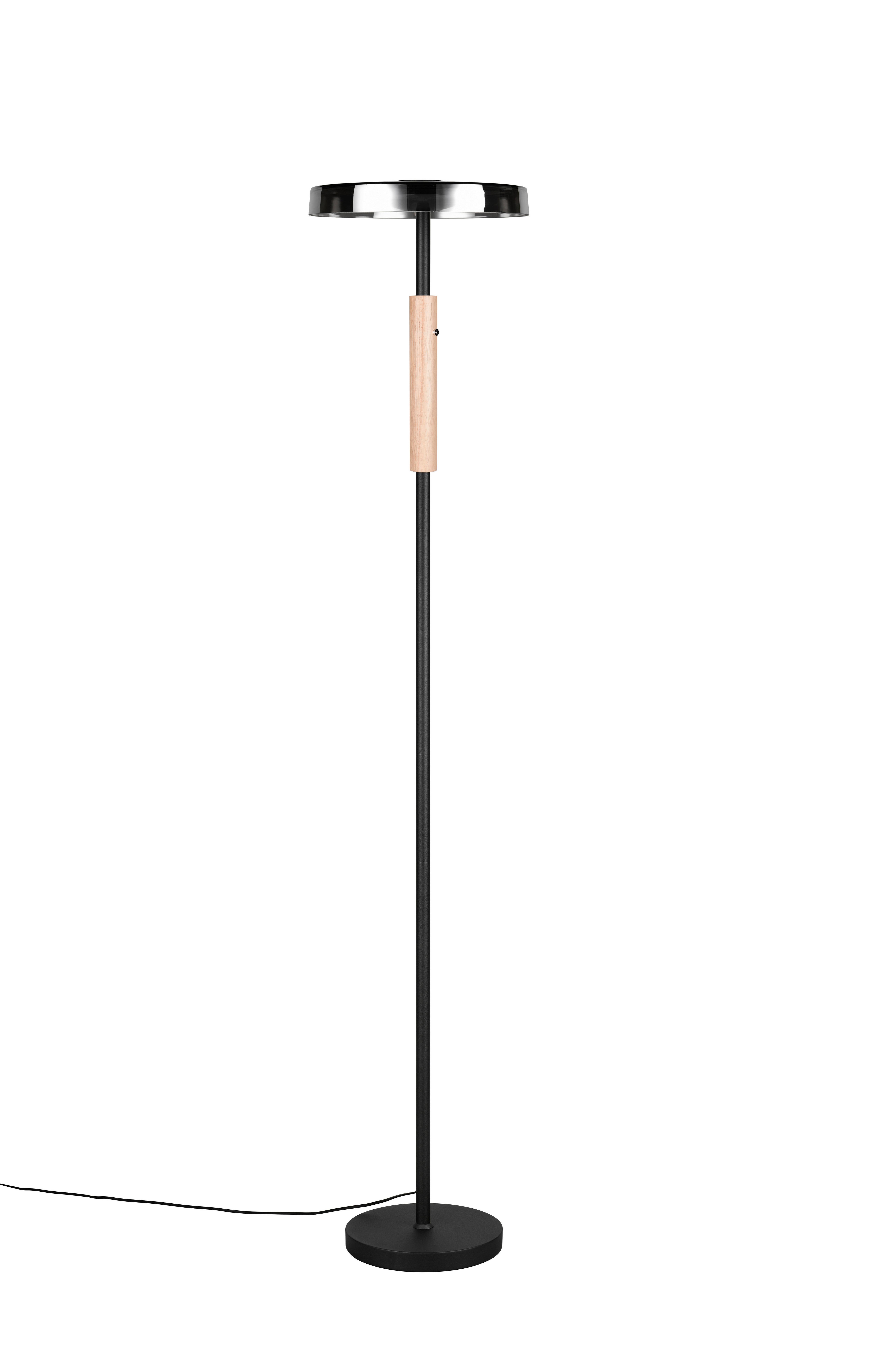 LED-Stehleuchte 454910132 CELESTE - Schwarz/Grau, Design, Glas/Metall (33/160cm) - Trio Leuchten