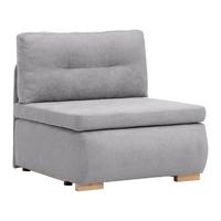 Rozkládací křeslo MODENA, stříbrná - barvy stříbra/černá, textil/plast (89/88/90cm) - Based