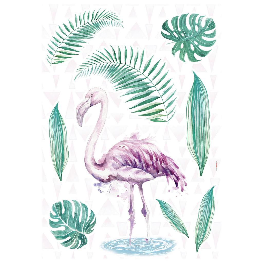 Wandtattoo Flamingo