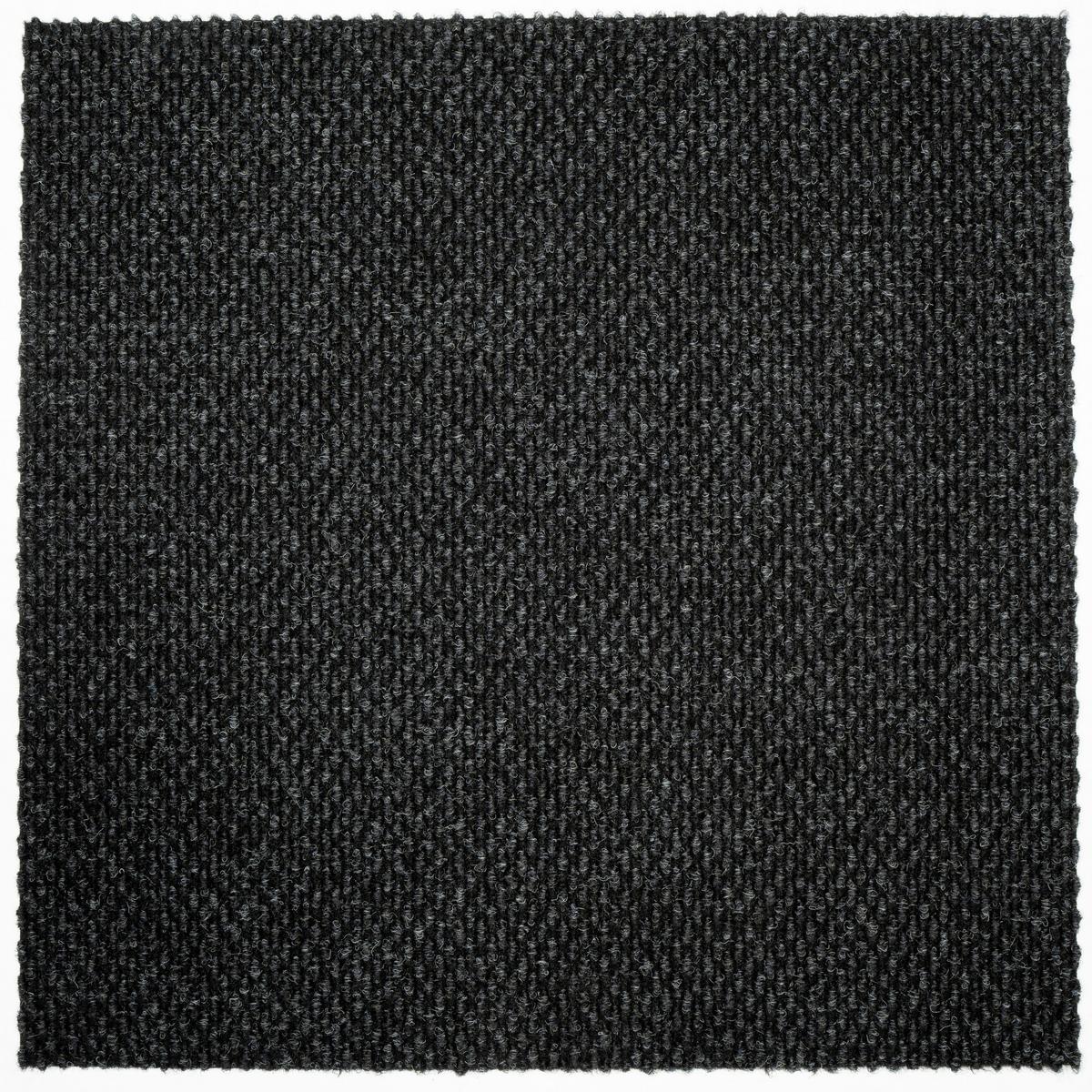 Teppichfliese Anthrazit Calypso 50x50cm Florhöhe 4,2mm - Anthrazit, Basics, Textil (50/50cm)