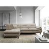 Ecksofa Imo Hellbraun 201x274 cm - Hellbraun/Schwarz, Design, Textil (201/274cm) - MID.YOU