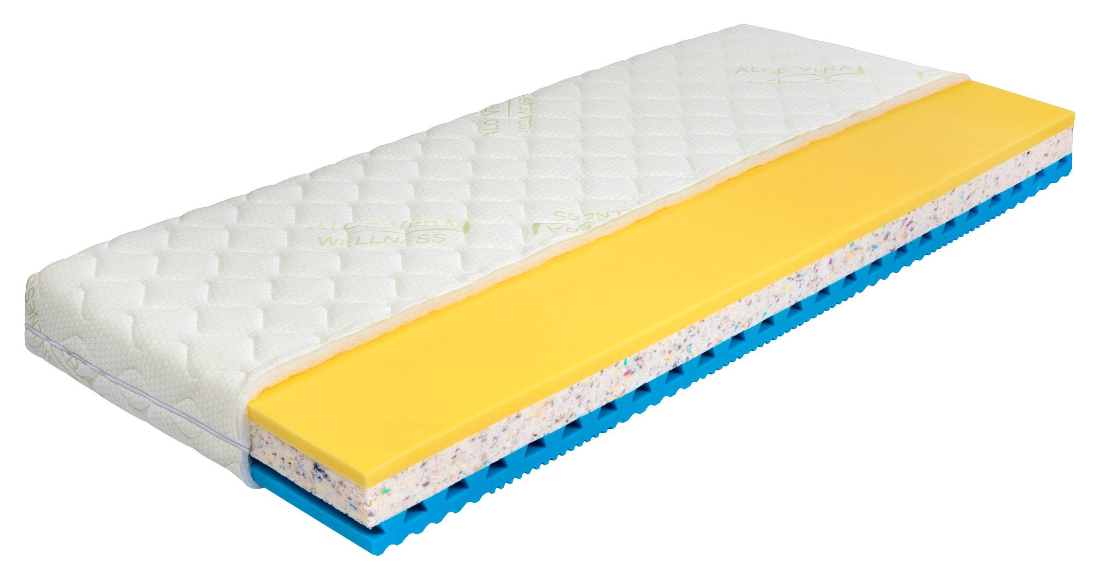 Matrac Memory Air 90x200cm, H2 / H3 - svetlozelená, Konventionell, textil (90/200cm) - Based