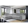 Ecksofa Laurence Hellgrau S: 205x278cm - Silberfarben/Hellgrau, Design, Textil (205/278cm) - MID.YOU