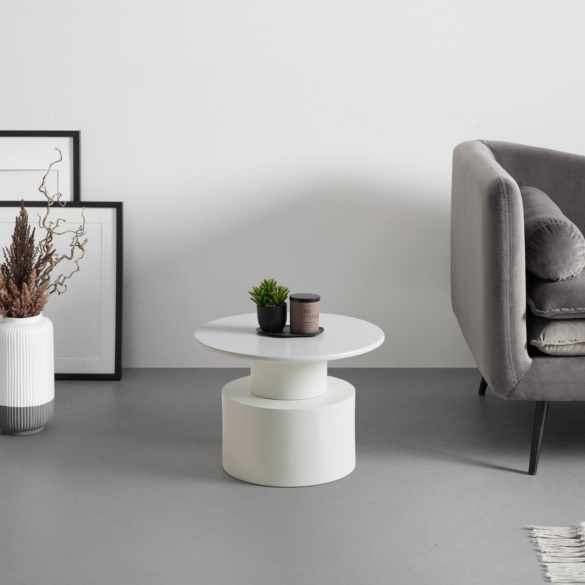 KONFERENČNÝ STOLÍK AZURA -TREND- - svetlosivá, Lifestyle, drevo/kompozitné drevo (60/35/60cm) - Mömax