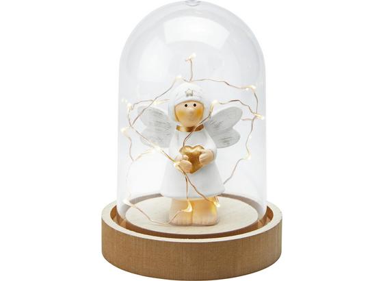 Led Dekoračná Lampa Caroline - prírodné farby/biela, drevo/keramika (12/16cm) Led Dekoračná Lampa Caroline - prírodné farby/biela, drevo/keramika (12/16cm)