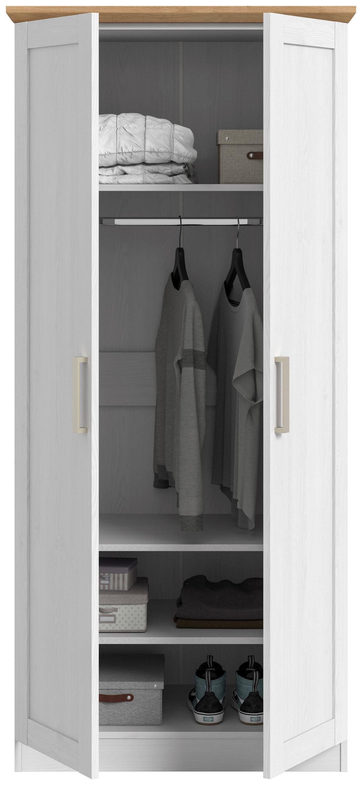 Drehtürenschrank Florenz Sibiu Lärche B: 84 cm - MODERN, Holzwerkstoff (84/185/54cm) - MID.YOU