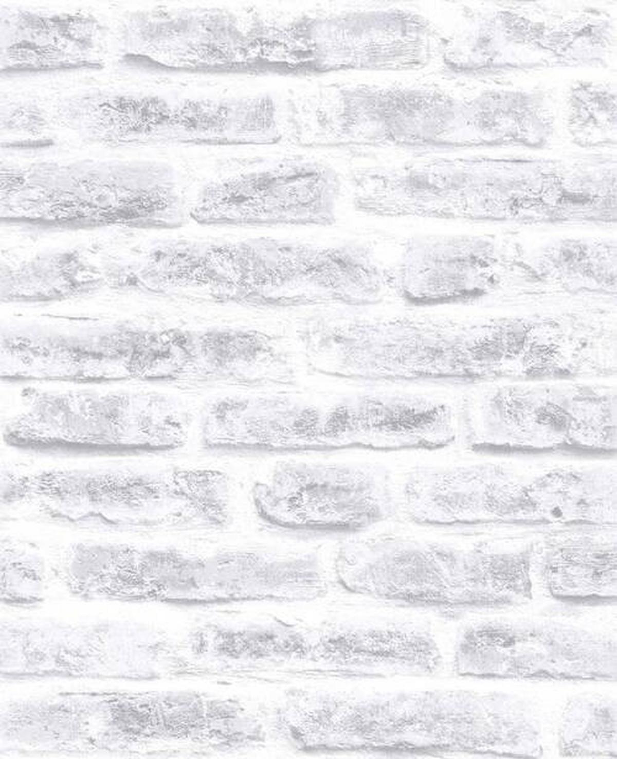 Vliestapete 52x1000 cm Weiß/ Betonoptik - Weiß, Basics, Papier/Kunststoff (52/1000cm)