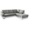 Wohnlandschaft In L-Form Nardo 264x221 cm - Chromfarben/Dunkelgrau, MODERN, Textil (264/221cm) - MID.YOU