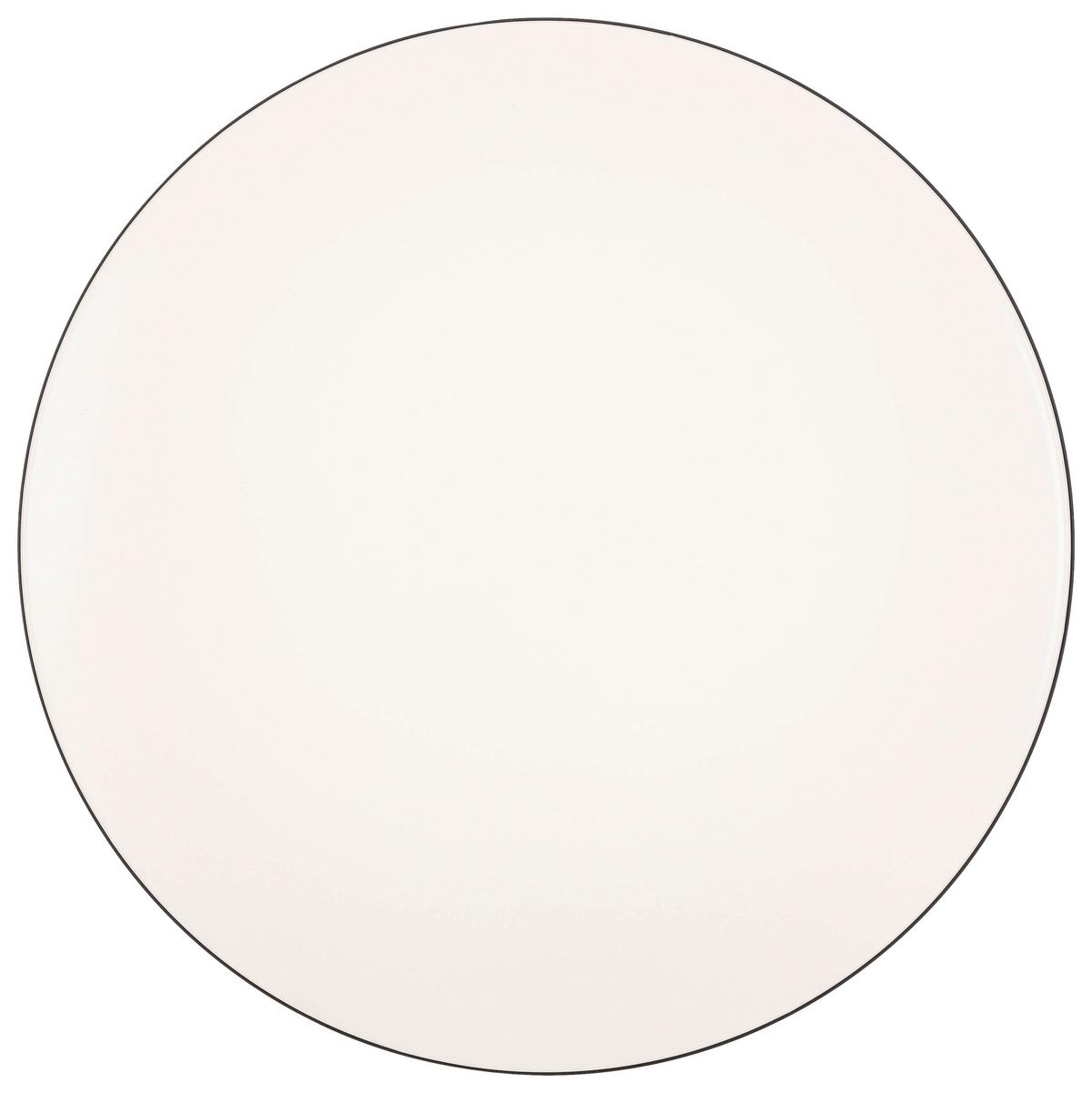 Led-deckenleuchte Fritzi Ø 30 Cm - Schwarz/Weiß, MODERN, Kunststoff/Metall (30/6,5cm) - Luca Bessoni
