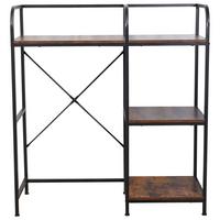 WASCHMASCHINENREGAL RESPEKTA - Schwarz/Braun, KONVENTIONELL, Holzwerkstoff/Metall (127/117,5/45cm) - Homezone