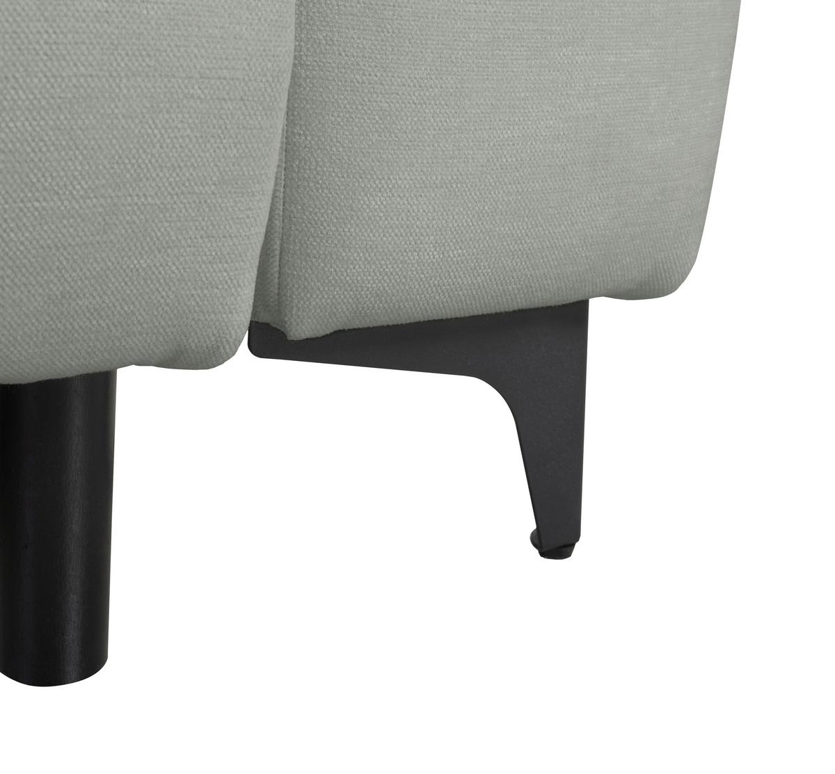 Ecksofa Moli, Dunkelgrau S: 236x148 cm - Dunkelgrau/Schwarz, Design, Textil (236/148cm) - MID.YOU