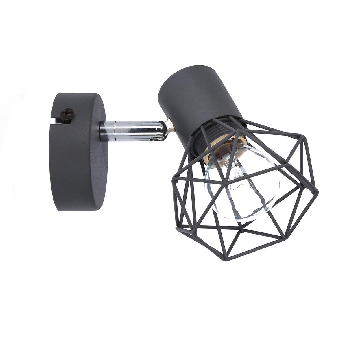 Wandstrahler 91-60969 - Dunkelgrau, Basics, Metall (15/9/12cm)