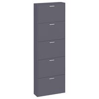 Schuhschrank Sulos Anthrazit B: 59 cm - Anthrazit, Design, Holzwerkstoff (59/179/17cm) - MID.YOU