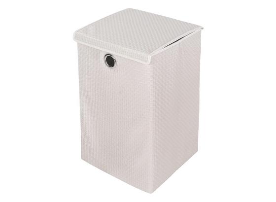 Wäschetonne Dorit - Weiß, KONVENTIONELL, Kunststoff (35/35/59cm) - Ombra Wäschetonne Dorit - Weiß, KONVENTIONELL, Kunststoff (35/35/59cm) - Ombra