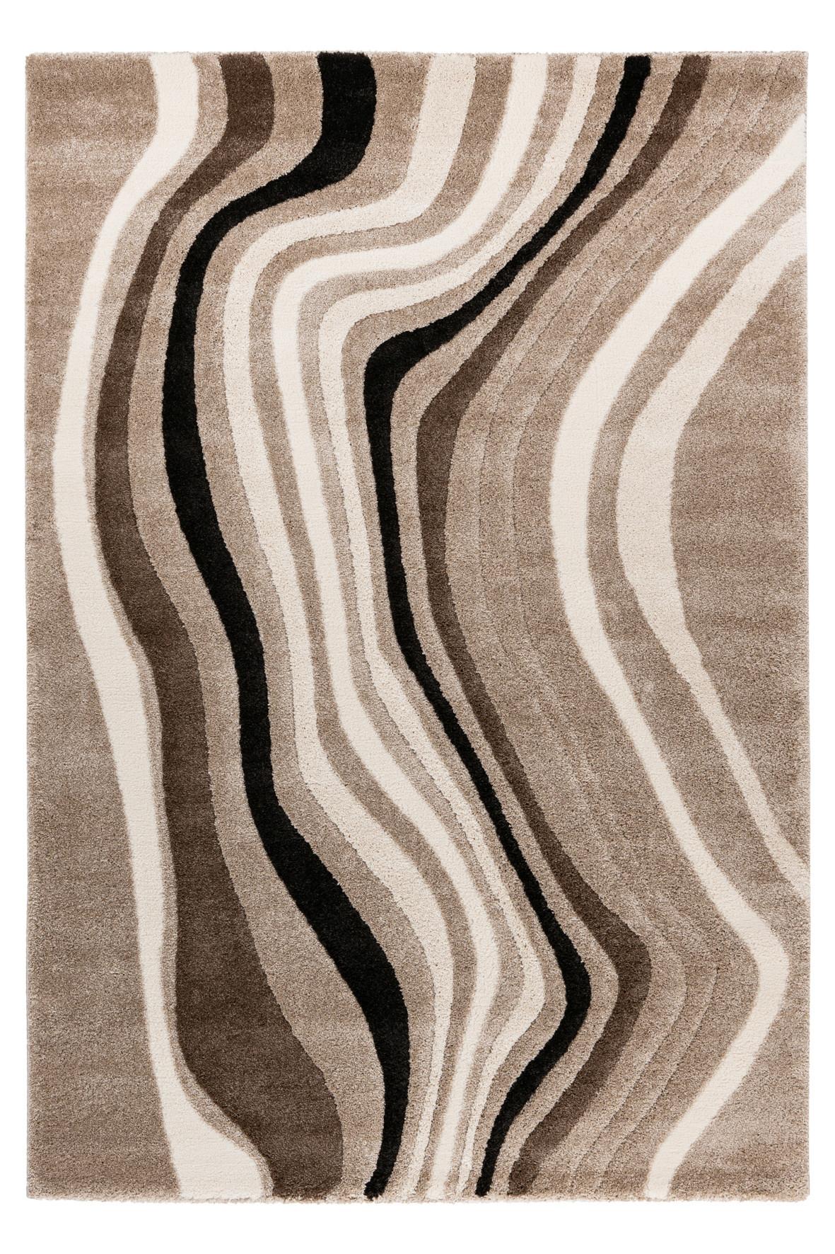 Flachwebteppich My Frisco 283 - Taupe, Basics, Textil (120/170cm) - Obsession