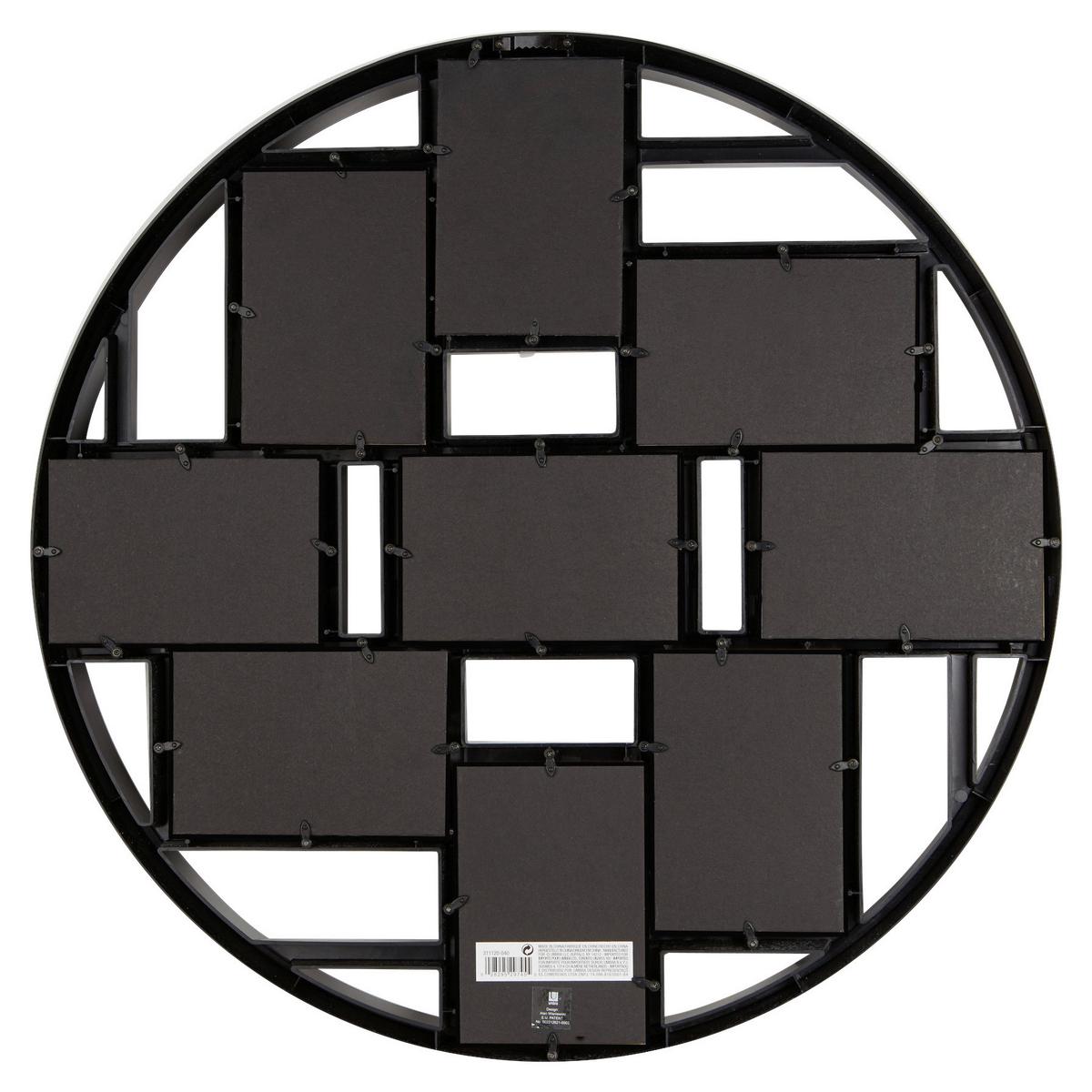 Collagen-Bilderrahmen Schwarz B: 55,6 cm - Schwarz, Design, Kunststoff (55,6/4,6/55,6cm) - Umbra