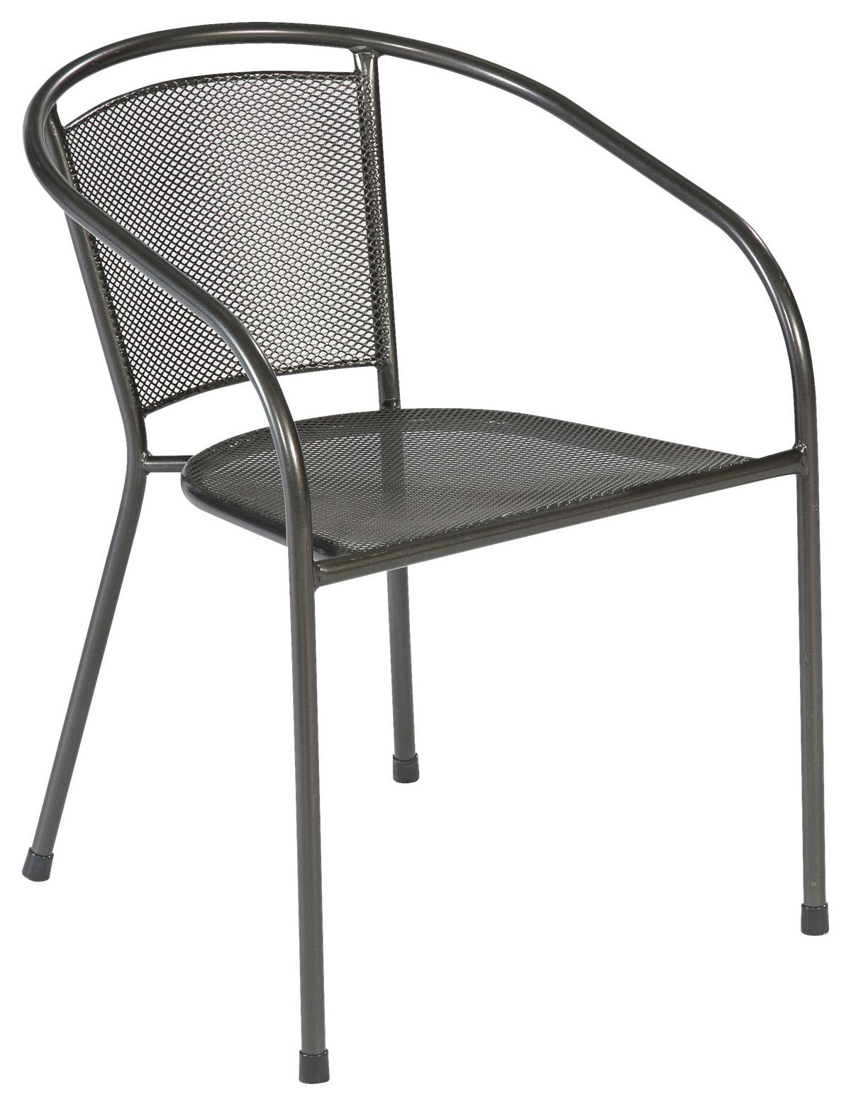 Balkonset Delos Set 3tlg. - Graphitfarben, MODERN, Metall - Gardenson